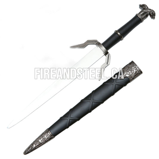 Geralt of Rivia’s Runed Silver Sword (Geralt Sword - Dagger Miniature)