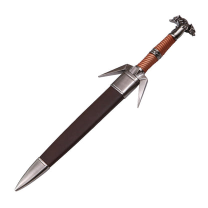 The Witcher - Wolf School - Geralt's Silver Sword (Dagger Miniature) - Fire and Steel